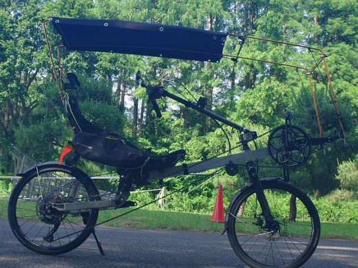 自作recumbent 屋根装着